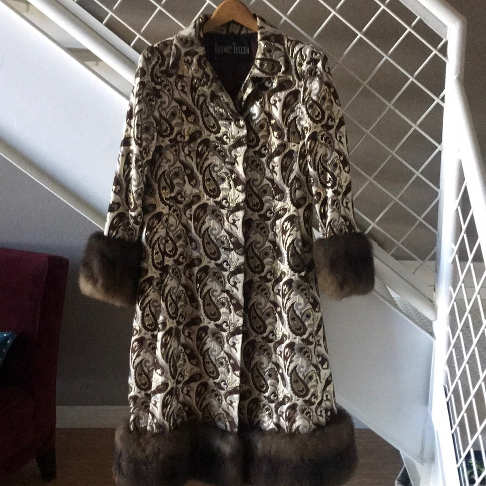 Vintage metallic coat! Holiday!!! Stunning!!